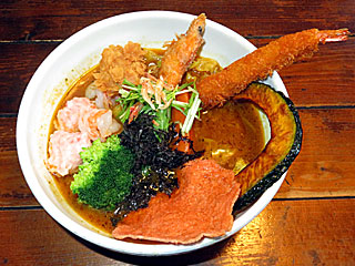 スープカレー | 海老の宝石箱＆ブロッコリー＆チキンスープ | 奥芝商店 | 北海道・札幌のご当地グルメ