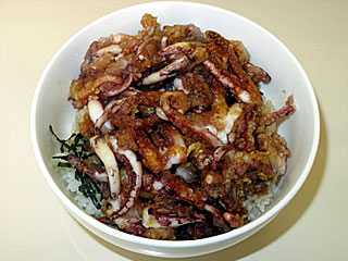 ゲソ丼 | 花ちゃん | 北海道・旭川のご当地グルメ